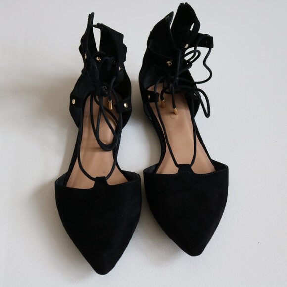 Black Strappy Sandals - Picture 1 of 3